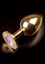 Dolce Piccante Buttplug Jewellery Gold Large Pink - goudkleurig