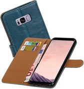 Mobieletelefoonhoesje.nl - Samsung Galaxy S8 Plus Hoesje Zakelijke Bookstyle Blauw