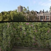 Balkonscherm Rhododendron - BalkonschermenPlanten - Vinyl - 100x400cm Dubbelzijdig
