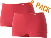 Avet | Dames Boxershorts | Microvezel | maat XXL | Rood | 2-Pack