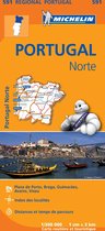 Michelin - Regionaal kaart 591 Portugal Norte