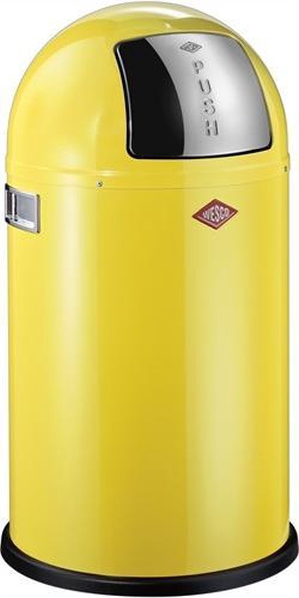 Wesco Pushboy Junior Prullenbak - 22 l - Lemon yellow