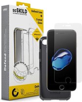 SoSkild iPhone 8 / 7 Defend Heavy Impact Case Smokey Grey and Tempered Glass Transparent