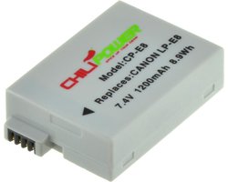ChiliPower LP-E8 accu voor Canon - 1300mAh