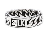 SILK Jewellery - Zilveren Ring - Double Linked - 142.18 - Maat 18