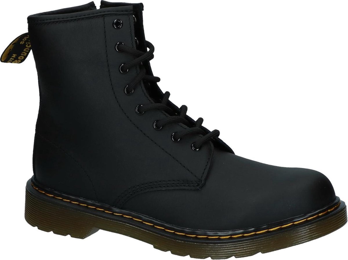 Dr. Martens Delaney Meisjes Veterboots - Mat Zwart - Maat 38 | bol.com