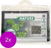Nature Kweekfolie Tuinkruiden - Groeifolie Gronddoek - 2 x 0.95x5 m Zwart Anti-Uv