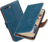BestCases.nl Huawei Honor 9 Pull-Up booktype hoesje Blauw