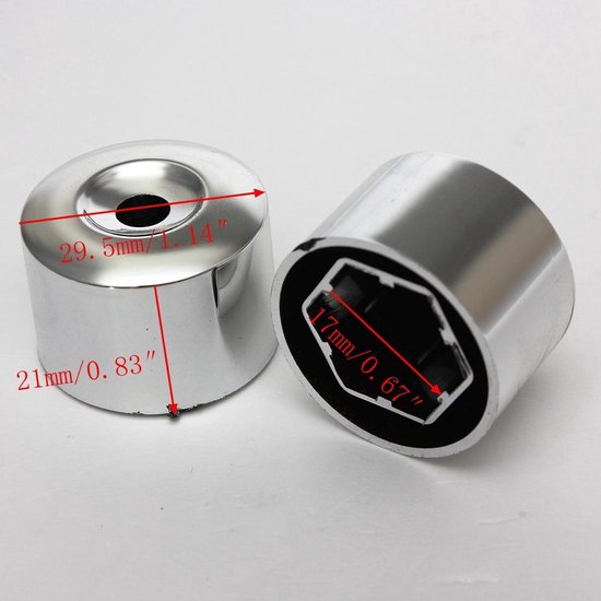 chrome wheel lock nuts