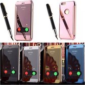 View Window Mirror Case Cover for iPhone 6/6S Plus (5.5-inch) _ Roze Goud