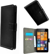 Microsoft Lumia 550 Wallet Bookcase hoesje Zwart