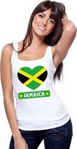 Jamaica hart vlag singlet shirt/ tanktop wit dames M