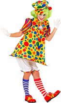 Veelkleurig circus clown kostuum voor vrouwen - Volwassenen kostuums