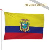 Ecuadoriaanse Vlag Ecuador 100x150cm - Kwaliteitsvlag - Geschikt voor buiten