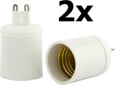 2 Stuks - G9 naar E27 Fitting Omvormer