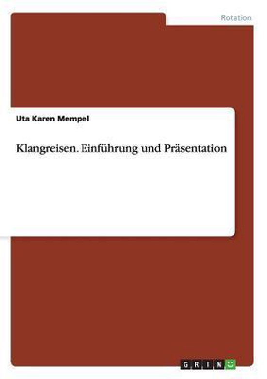Klangreisen. Einführung und Präsentation - cover