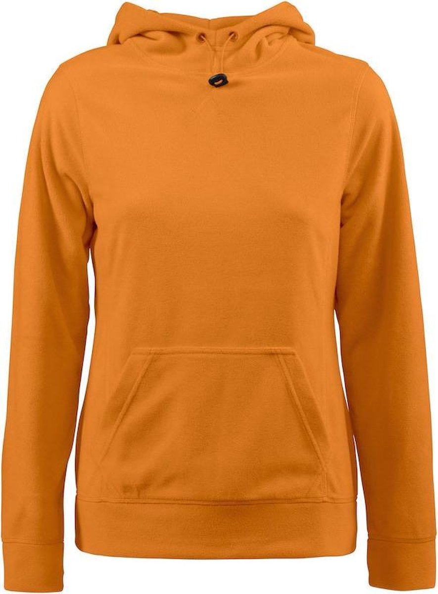 Printer Switch Fleece Hoodie Dames Oranje