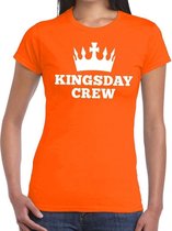 Oranje Kingsday crew t- shirt - Shirt voor dames - Koningsdag kleding XXL