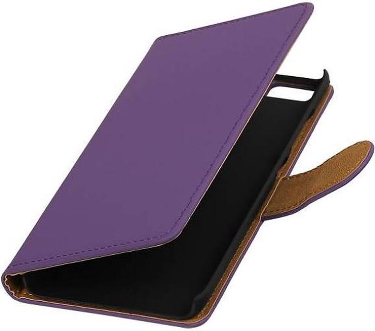 Effen Bookstyle Hoes Geschikt voor Xiaomi Mi 5 Paars