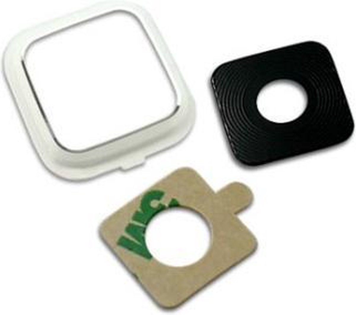 Camera lens cover glas Wit geschikt voor de Samsung Galaxy Note 4reparatie onderdeel