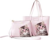 Studio Pets by Myrna - Tassen set - Paige - roze | Set van 2 stuks