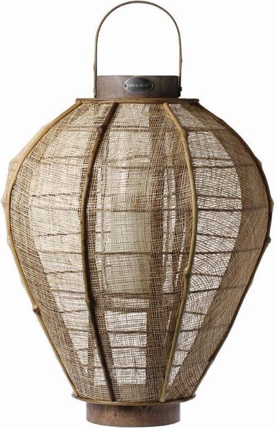 magnetron Uitrusten Pygmalion Lantaarn Bamboo natural 58cm | bol.com