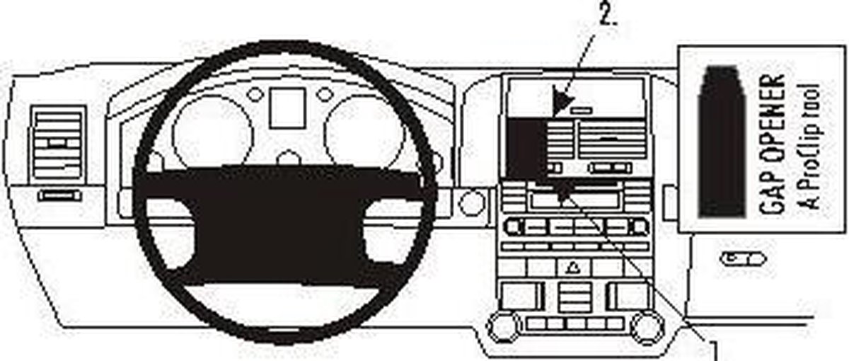 Brodit center mount v. VW Touareg 03-