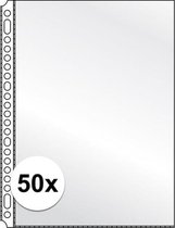 50x Sacs / pochettes transparents A4 23 trous / anneaux - Articles de rangement pour le bureau
