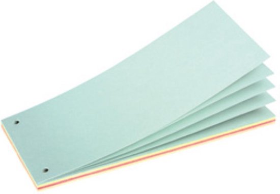ondergoed Citroen Machtigen Scheidingsstroken Herlitz voor A4 papier * 105 x 240mm * 4 assorti kleuren  * 40 vel | bol.com