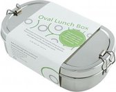 Lunchbox - A slice of green - RVS - ovaal met mini container