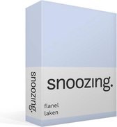 Snoozing - Flanel - Laken - Tweepersoons - 200x260 cm - Hemel