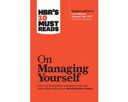 Omslag van HBR's 10 Must Reads - HBR's 10 Must Reads on Managing Yourself (with bonus article "How Will You Measure Your Life?" by Clayton M. Christensen)