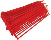 Kabelbinders Tie-Wraps 200x2.5mm Rood