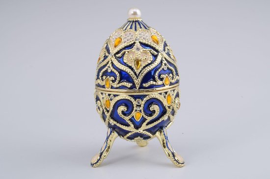 Keren Kopal - Faberge ei juwelen/muziekdoos blauw van Keren Kopal met  Oostenrijks/... | bol.com
