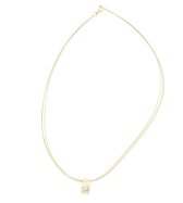 Behave® Dames ketting zilver minimalistisch 40 cm