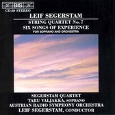 Taru Valjakka, Segerstam Quartet, Austrian Radio Symphony Orchestra - Segerstam: String Quartet No. 7/Six Songs Of Experience (CD)