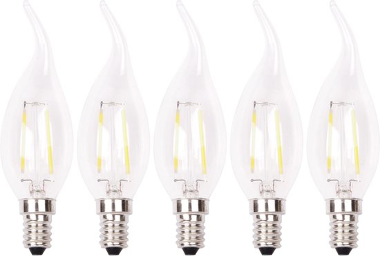 Achternaam Wanneer zege XQ-lite XQ1403 Filament LED lamp - Kaars - E14 fitting - 2 Watt | bol.com