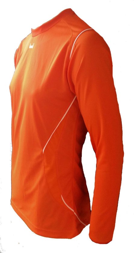 KWD Sportshirt Mundo - Voetbalshirt - Kinderen - Maat 116 - Oranje/Wit