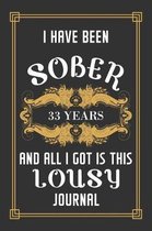 33 Years Sober Journal