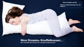 Zwangerschapskussen Nice Dreams - Sluimerrol / knuffelkussen / ideaal voor zijslapers