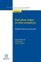 Collection droit de l'Union européenne - Colloques - Droit pénal, langue et Union européenne