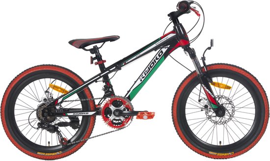 Kiyoko 2055 - Kinder Mountainbike - 20 Inch - Jongens - Zwart / Groen |  bol.com