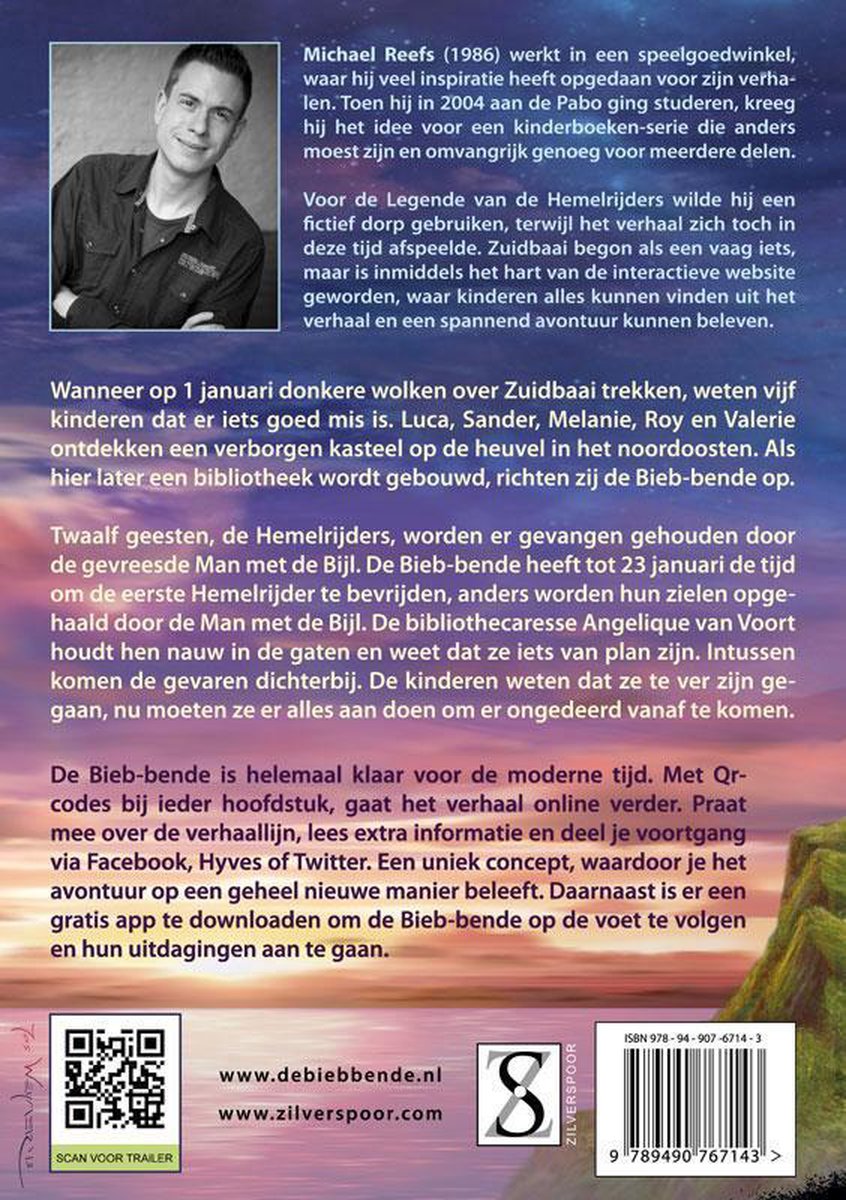 De Bieb-bende 1 - De legende van de Hemelrijders - back cover
