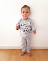 Pyjama Glow In The Dark Grijs - Grijs - Maat 56/62