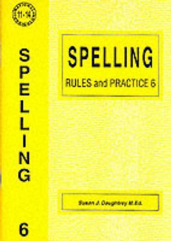 Spelling Rules and Practice, Susan J. Daughtrey 9781898696605 Boeken