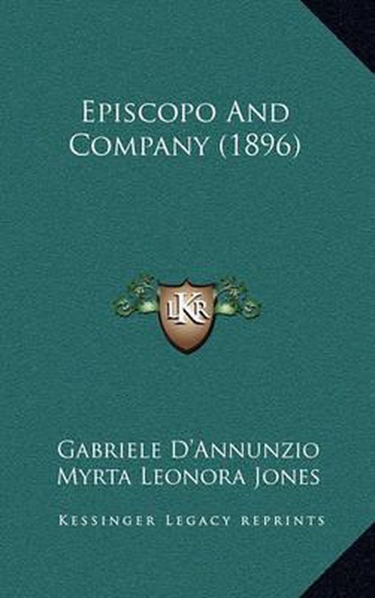 Episcopo And Company 1896 Louise Fothergill Payne 9781164635727