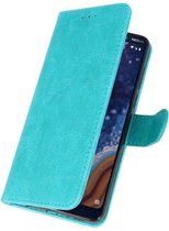 Bookstyle Wallet Case Hoesje voor Nokia 9 PureView Groen