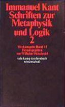 Scriften Zur Metaphysik Ing Logik; Tl.2