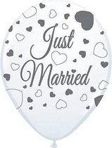 2x Just Married ballonnen 8st.