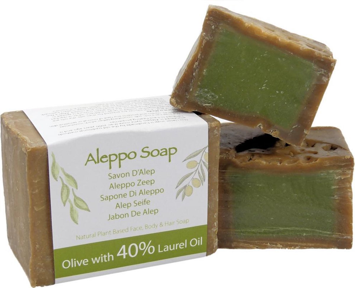 Goedkoopste Groene Beer - Natuurlijk Traditionele Aleppo zeep met 40 Laurier olie